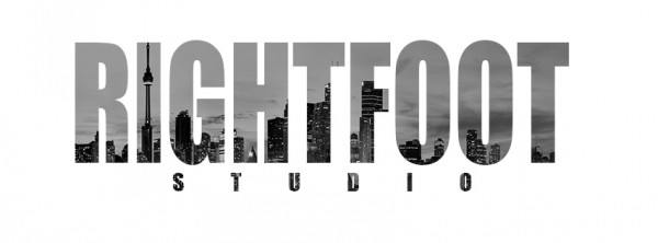 RIGHTFOOT STUDIO TORONTO SKYLINE WHITE&BLACK