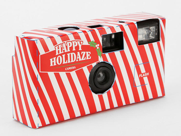 disposable holiday themed camera