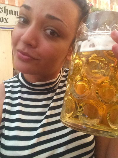 Enjoying beer in Bavaria