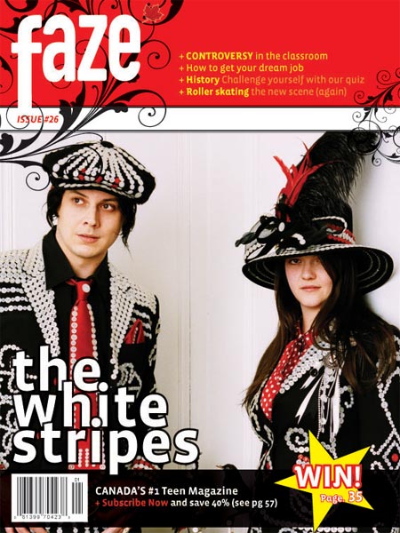 The White Stripes on cover of Faze Magazine