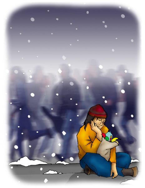 SAD winter illustration