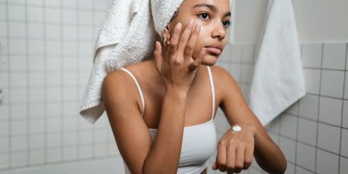 Skin types healthy skincare face