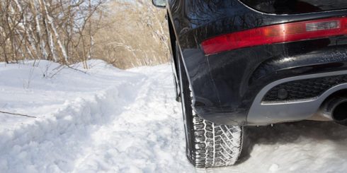 winter tires snow car