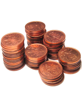 pennies money Money hungry prank for April Fools' Day