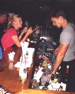Bar at a nightclub