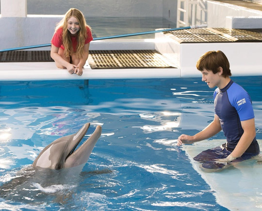 Dolphin Tale 2 Stars Nathan Gamble and Cozi Zuehlsdorff