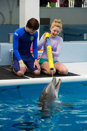 Dolphin Tale 2 Stars Nathan Gamble and Cozi Zuehlsdorff
