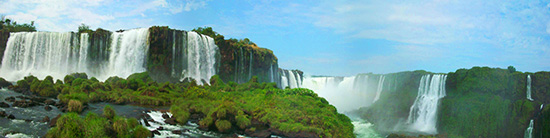 Iguazu Falls Argentina Panorama