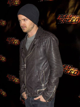 Aaron Paul walks the red carpet in Toronto at the Need For Speed Premiere