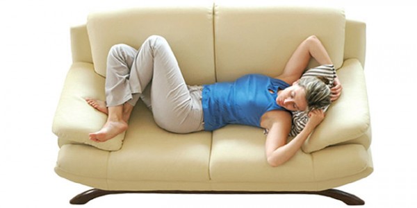 women on couch tired burnout