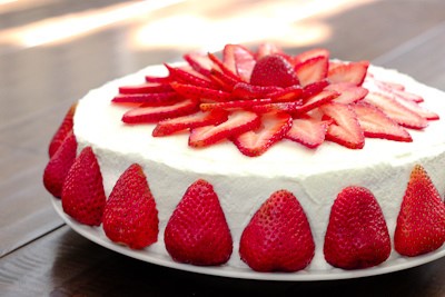 Decorative Strawberry Cake