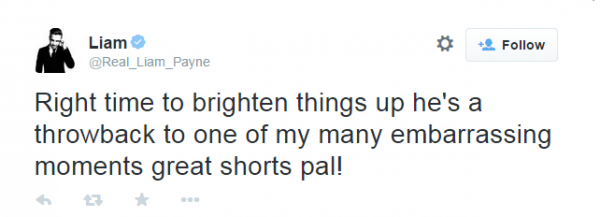 Liam Payne tweet