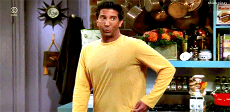 Ross from friends showing his tan