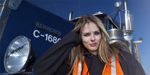 truck driver girl