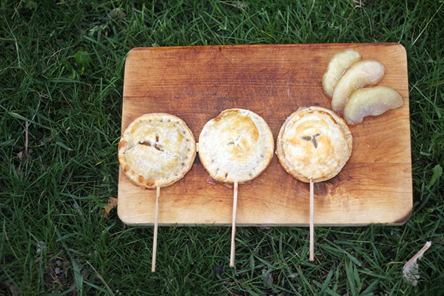 apple pie on a stick