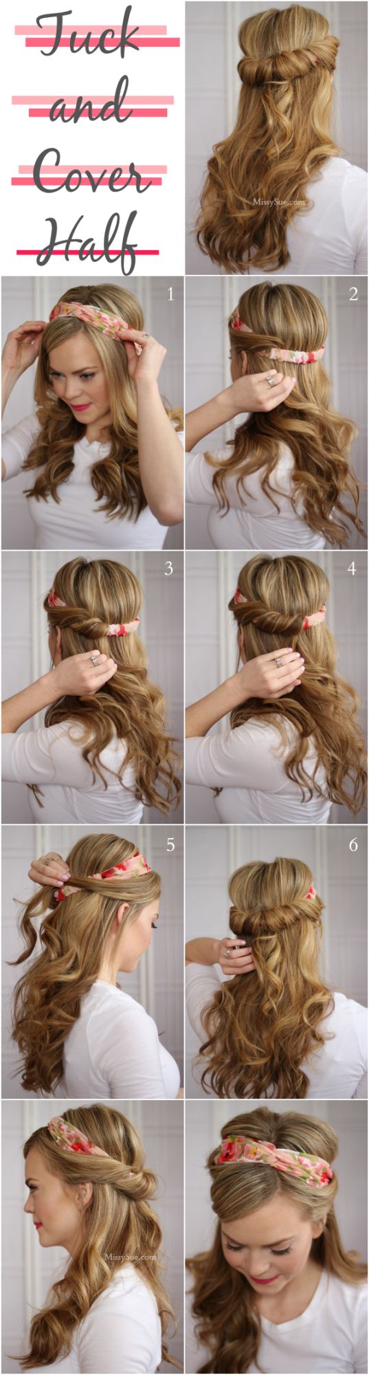 Hair tutorial with a headband