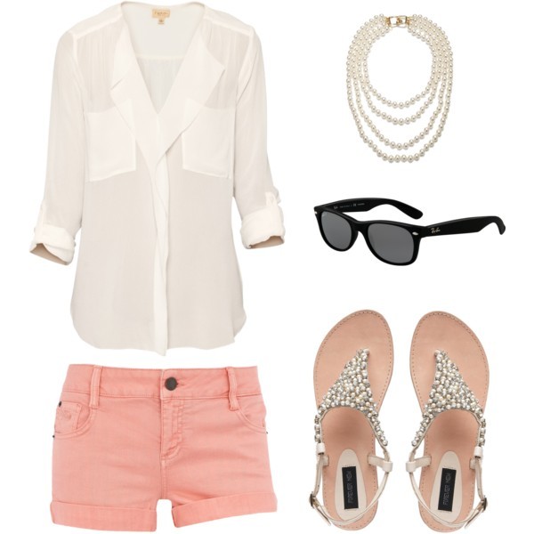 Spring outfit featuring chunky necklace