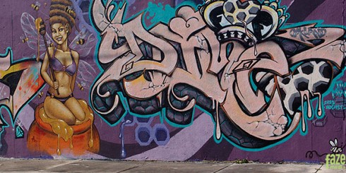 Graffiti Art on a wall in Miami