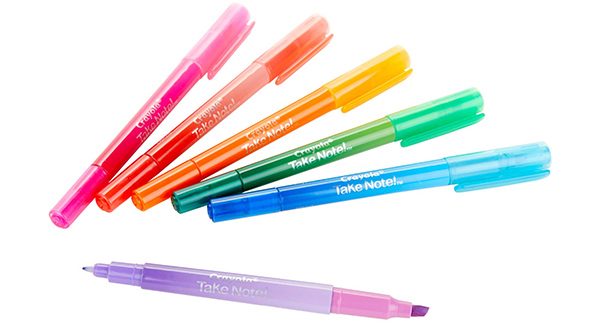 Crayola Take Note Double ended pen-highlighter