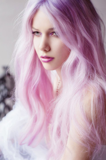 Pink Dye Hair Pretty Girl