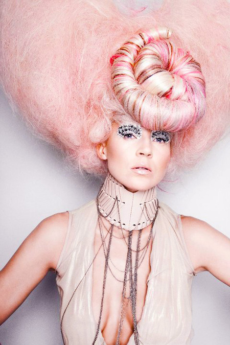 Art Pink Hair Avant Garde Hairstyle