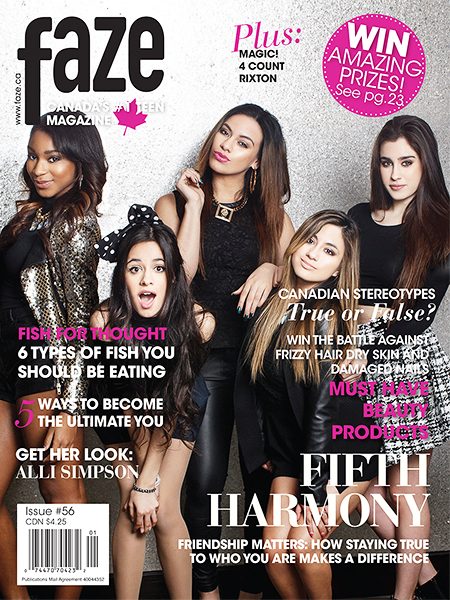 Fifth Harmony on cover Faze Magazine