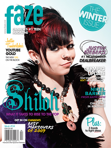 Shiloh on the cover of Faze Magazine