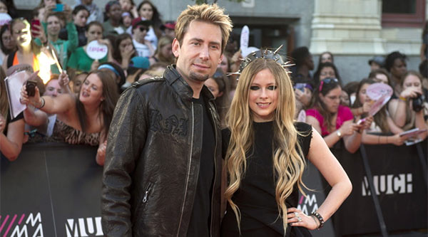 Avril Lavigne and Chad Kroeger at the MMVAs Much Music Video Awards