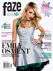 Emily Osment on cover of Faze Magazine