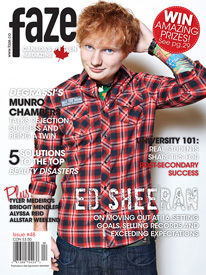 Ed Sheeran 1st International Magazine Cover