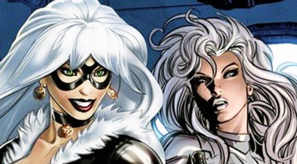 Silver & Black Spiderman Black Cat and Silver Sable