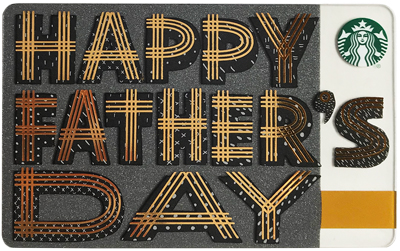 starbucks gift card father's day