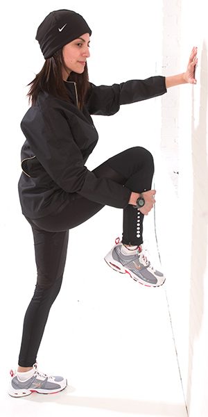 Model Maya Chendke - Nike Cold Weather Running - Stretching