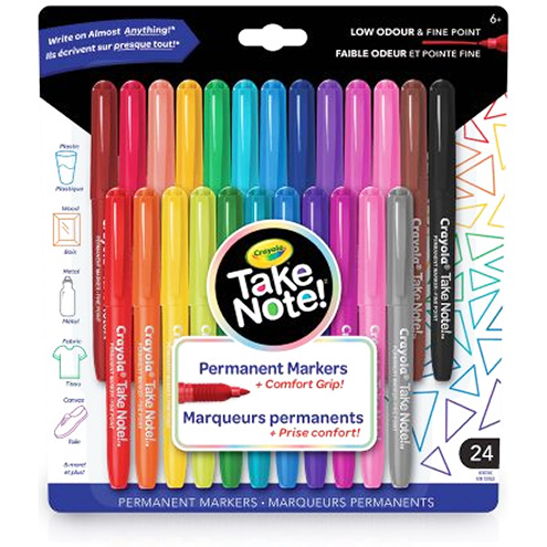 Crayola Take Note Permanent Markers