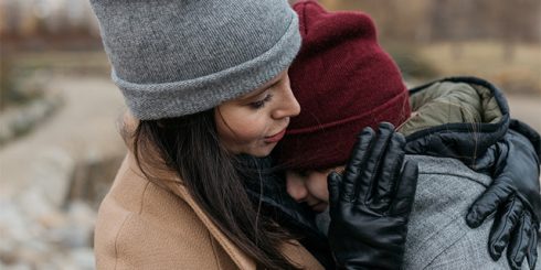 mother daughter hug addiction treatment