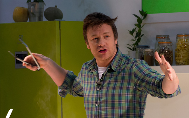 Cooking with Jamie Oliver - entertaining the family