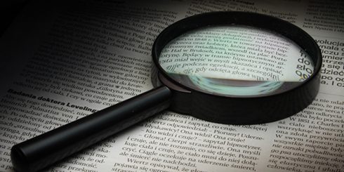 magnifying glass fact finding