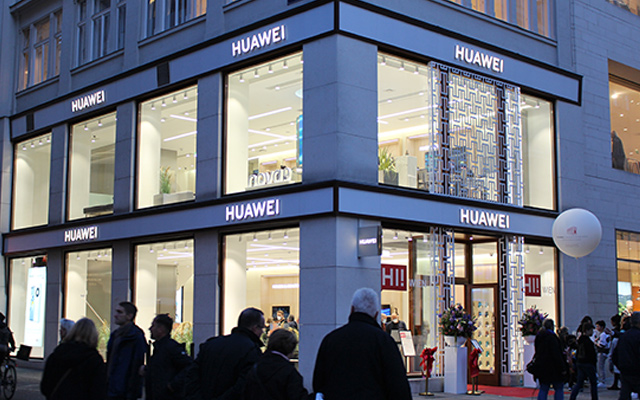 Newly opened Huawei store in Vienna, Wien, Austria