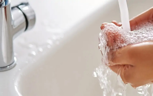 water heater hand wash