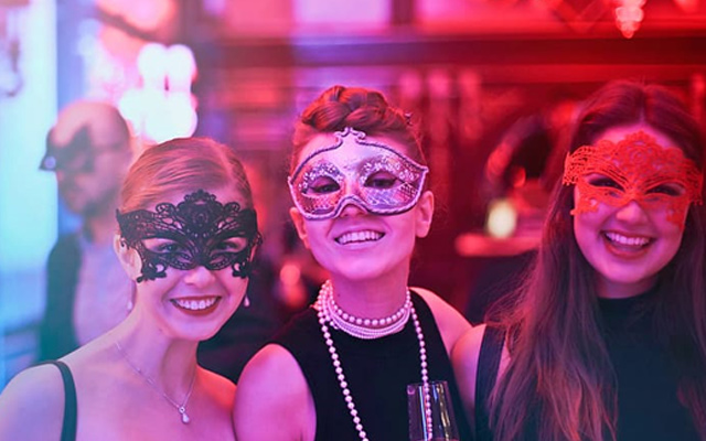 bachelorette party nightclub mask