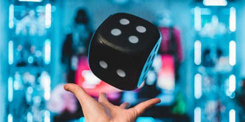 black die dice