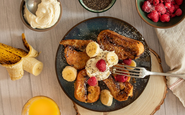 food blog photography french toast