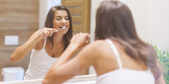 smile brushing teeth dental