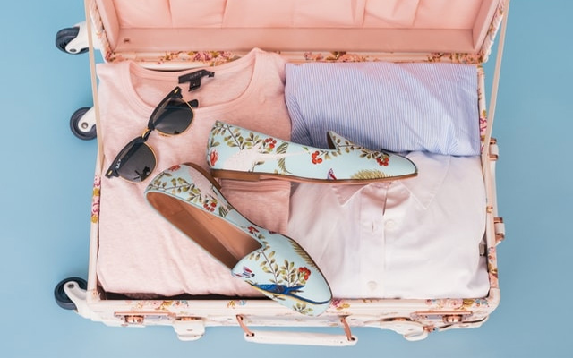 Spring/Summer Wardrobe Suitcase pack travel